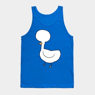 Crested Duck with Ridiculously Big Round Head Tank Top